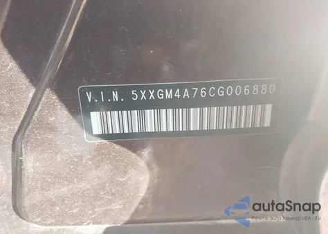 2012 Kia Optima Lx из США, поврежденный, VIN 5XXGM4A76CG006880